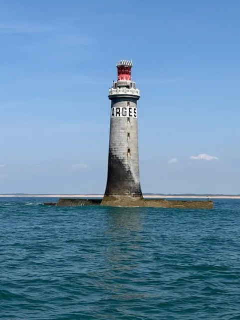 Phare de l'Armandèche et phare des Barges vus depuis Ty Papotte le long de la côte sauvage