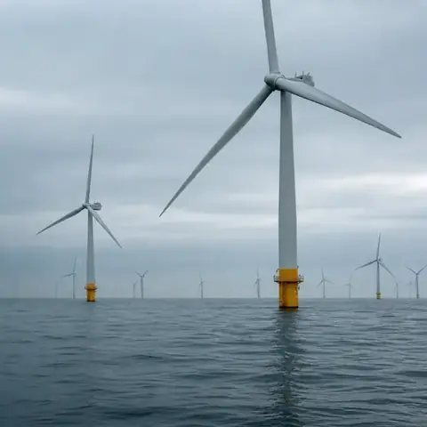 Champ éolien en mer